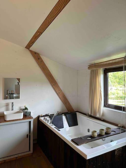 Cosy Cabane Boise Solaire, Balneo Bath Et Toilette Seche A La Ferme Mimizan Exterior photo
